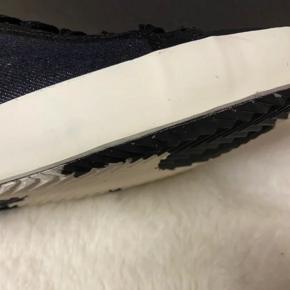 New 9.5 Karl Lagerfeld men’s denim/leather/suede sneakers - Picture 9 of 13